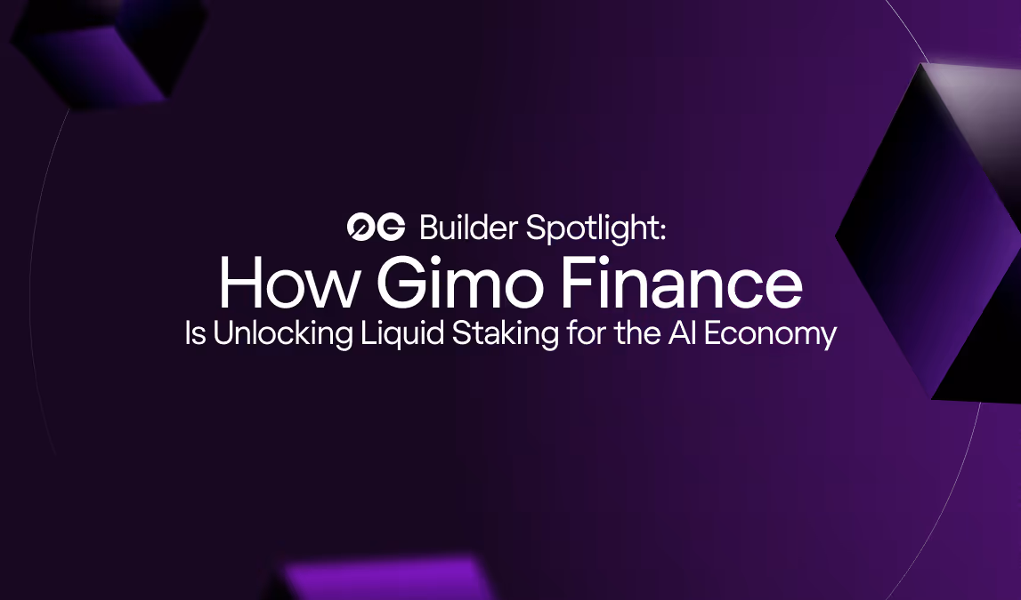 0G Builder Spotlight: How Gimo Finance Is Unlocking Liquid Staking for the AI Economy